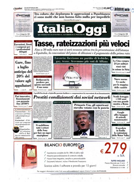 Italia oggi : quotidiano di economia finanza e politica